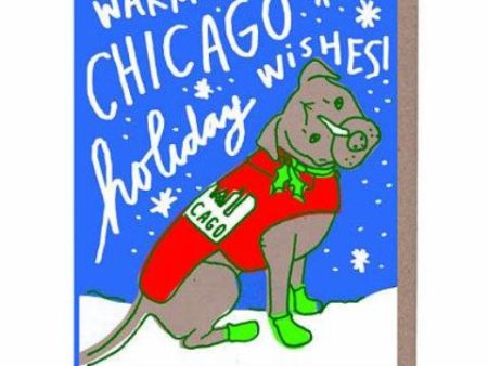 Chicago Dog Coat Holiday Card Online now