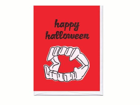 Fangs Halloween Card Hot on Sale