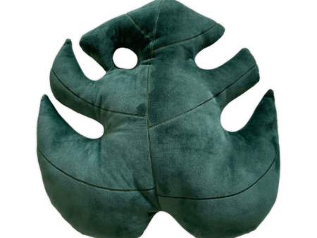 Monstera Deliciosa Leaf Pillow - Deep Forest Online Hot Sale