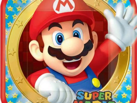 Super Mario Brothers Plates - Dinner 8 Pkt on Sale