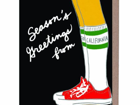 California Knee Socks Holiday Card Online now