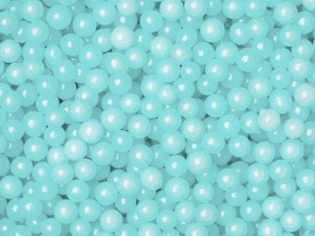 Light Blue Sugar Pearls 4mm - 80g Hot on Sale