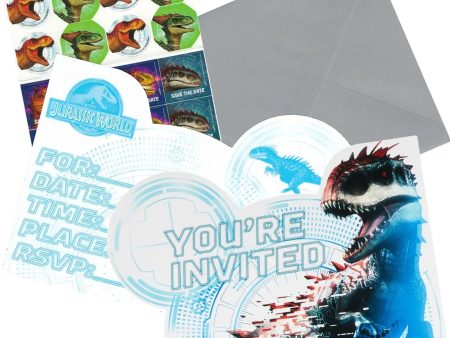 Jurassic World Invitations - 8 Pkt on Sale