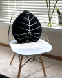 Philodendron Gloriosum Leaf Plush Pillow - Obsidian Online Sale