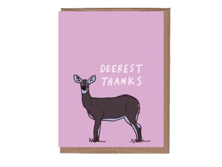 Dearest Thanks Thank You Note Cheap