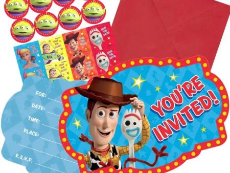 Toy Story 4 Invitations - 8 Pkt For Cheap