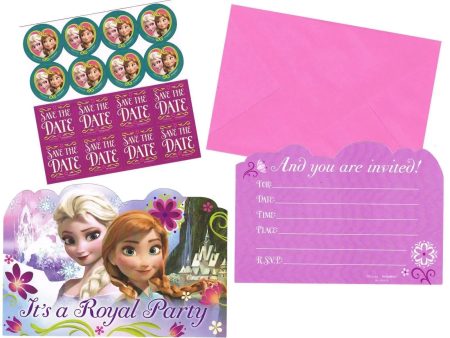 Frozen Postcard Invitations - 8 Pkt Fashion