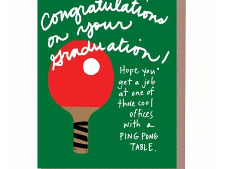 Ping Pong Graduation Card For Discount