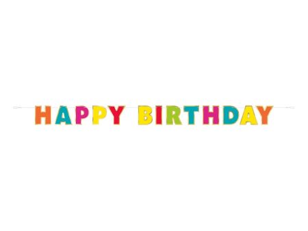 Gold Foil & Rainbow Happy Birthday Banner Sale