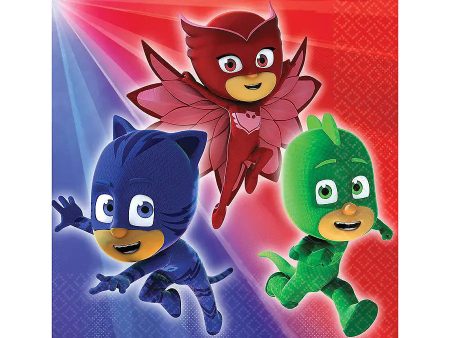 PJ Masks Napkins - Beverage 16 Pkt Supply