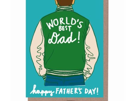 Dad Varsity Jacket Father s Day Card on Sale