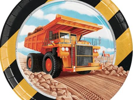 Big Dig Construction Plates - Lunch 8 Pkt Sale