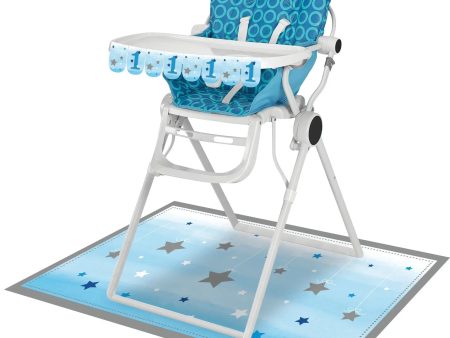 One Little Star Blue High Chair Decoration Kit For Cheap