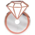 Rose Gold Diamond Ring Glass Tags Cheap