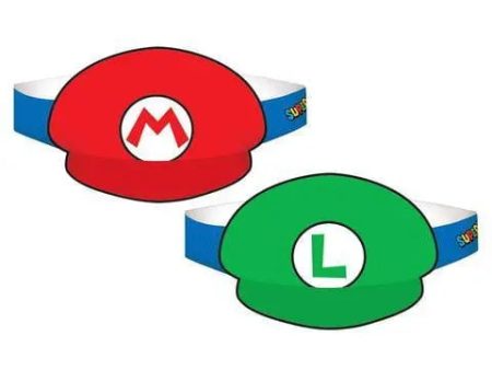 Super Mario Brothers Hats - 8 Pkt on Sale