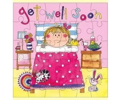 Rachel Ellen Get Well Soon Jigsaw Card - CLEARANCE For Sale