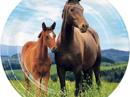 Horse & Pony Plates - Lunch 8 Pkt Discount